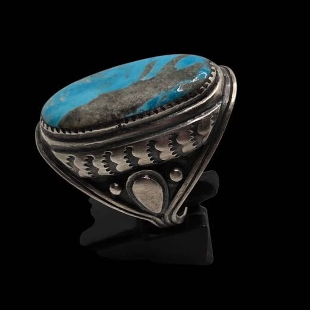 Silver Turquoise Ring - Picture 3 of 5